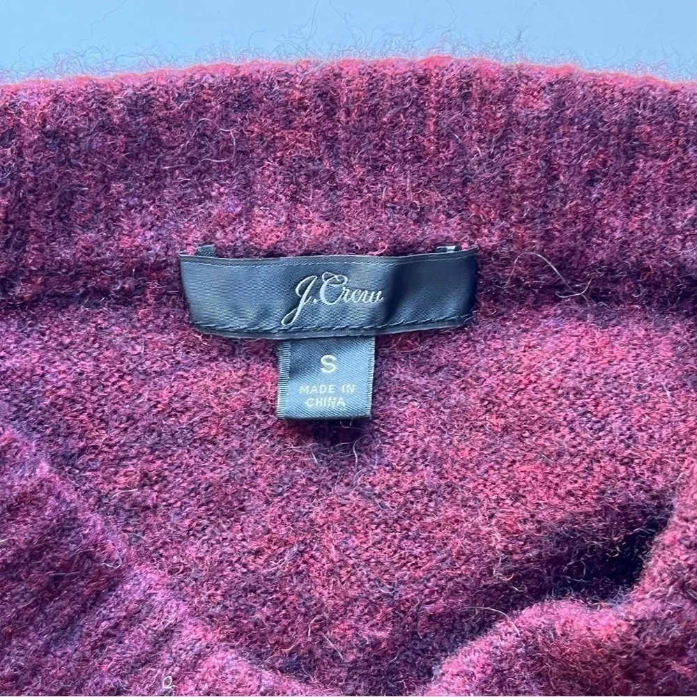 J.Crew Maroon Alpaca Blend Sweater Size Small